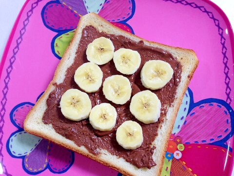 子どもが喜ぶ☆チョコバナナトースト